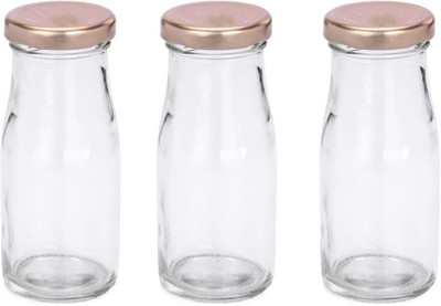 1st Time 100 ml Glass Bottle(Pack of 3, Clear)