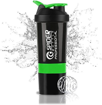 IAMALOT 500 ml Plastic Shaker(Pack of 1, Green)