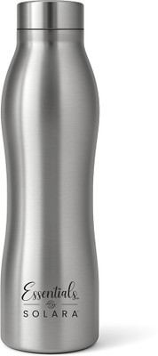 Solara Stainless Steel Water Bottle, Water Bottle 1 Liter for kids, Fridge, Office, 1000 ml Bottle(Pack of 1, Silver, Steel)