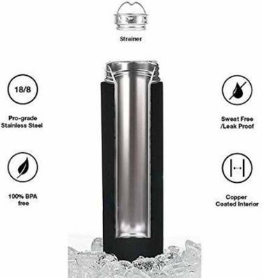 GREENPORT 500 ml Aluminium, Steel Bottle(Pack of 1, Multicolor)