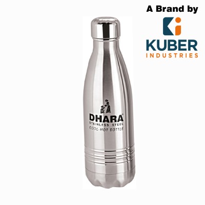 KUBER INDUSTRIES Stainless Steel Water Bottle For Hot & Cold Water (700ml)-DHARA16 700 ml Flask(Pack of 1, Silver, Steel)