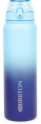 BRIITON 1000 ml Steel Bottle(Pack of 1, Blue)