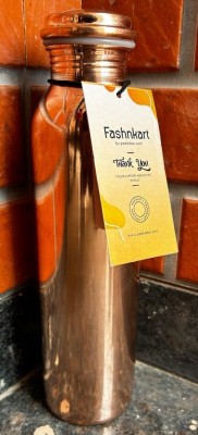 FASHNKART Copper Plain Water Bottle for Yoga/Ayurveda Health Benefit Leak Proof 900 ml Bottle(Pack of 1, Copper, Copper)