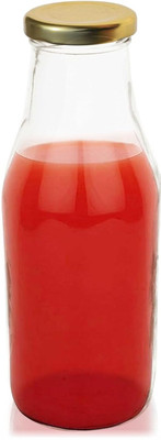 DHAGO 500 ml Glass Bottle(Pack of 1, Clear)