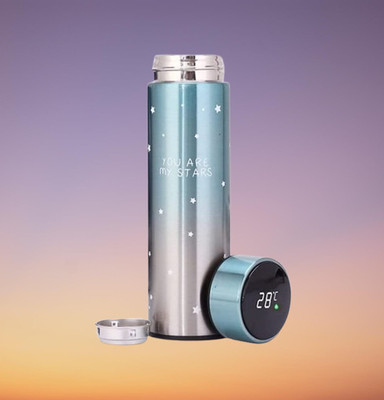 glowtime 500 ml Steel Flask(Pack of 1, Multicolor)