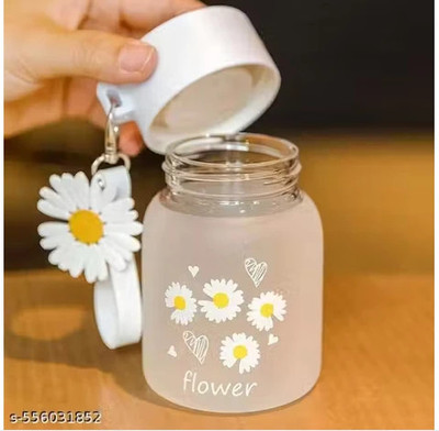 INDIEPREMIOR 350 ml Glass Sipper(Pack of 1, White)