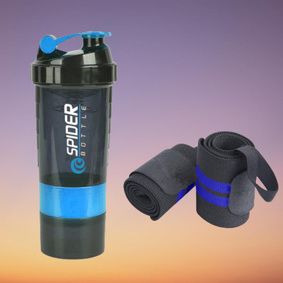 alis 500 ml Plastic Shaker(Pack of 2, Blue)