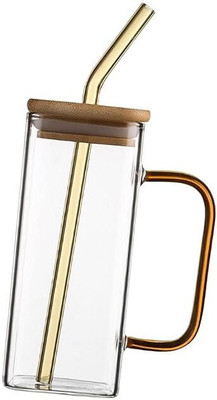 ShipSmart 400 ml Glass Sipper(Pack of 1, Brown)