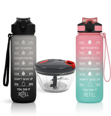 Sourav enterprise 2000 ml Plastic Bottle(Pack of 3, Multicolor)