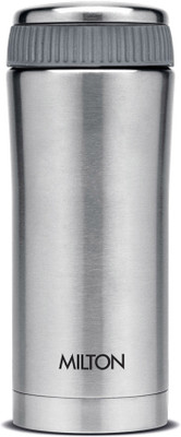 MILTON Thermosteel Optima Flask, 420 ml, Steel Plain (EC-TMS-FIS-0009_Silver) 420 ml Flask(Pack of 1, Silver, Steel)