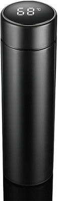 3D METRO SUPER STORE 500 ml Steel Flask(Pack of 1, Black)