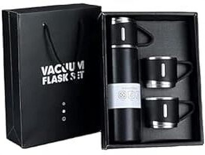 tejas ecom 500 ml Steel Flask(Pack of 1, Black)