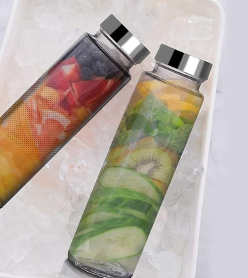 GRILIX 500 ml Glass Bottle(Pack of 2, Clear)