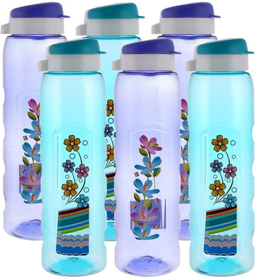 KUBER INDUSTRIES 1000 ml Plastic Bottle(Pack of 6, Multicolor)