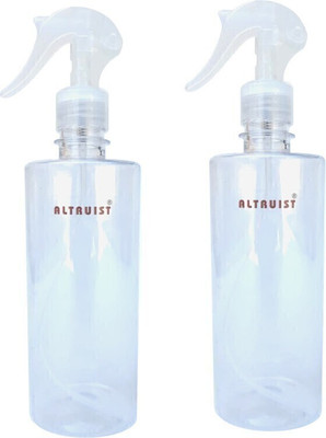 Altruist Mist Transparent 500ml Trigger Spray Bottle for Liquid Sprayer (Set of 2) 1000 ml Spray Bottle(Pack of 2, White, Plastic)