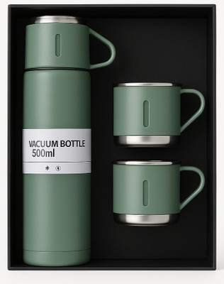 SAAJA SAJAZA 500 ml Steel Flask(Pack of 3, Multicolor)