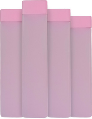 vicklet 1000 ml Plastic Bottle(Pack of 4, Pink)