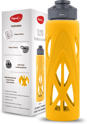 Pigeon 750 ml Glass Bottle(Pack of 1, Yellow)