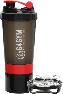 G4GYM Spider Gym Shaker Bottle Red 500 ml Shaker(Pack of 1, Red, Black, Plastic)