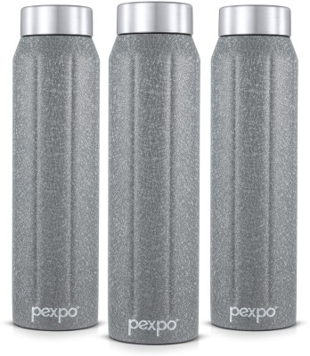 pexpo Fridge and Refrigerator Stainless Steel Water Bottle, Umbro 700 ml Bottle(Pack of 3, Grey, Steel)