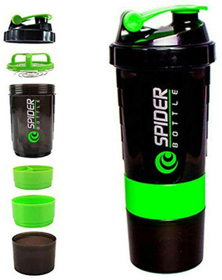 Da Novira 500 ml Plastic Shaker(Pack of 1, Green)