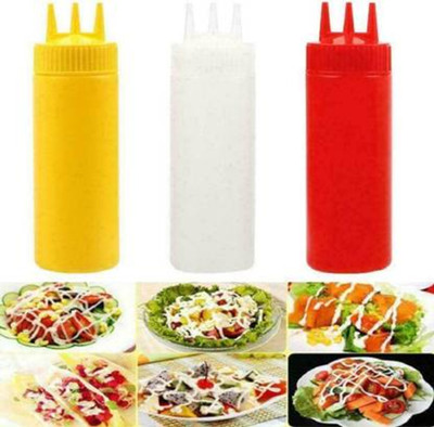 Breyers 500 ml Plastic Bottle(Pack of 3, Yellow, White, Red)