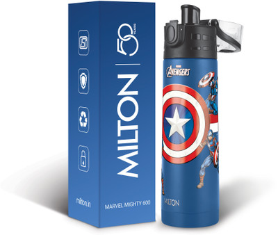 MILTON 500 ml Stainless Steel Bottle(Pack of 1, Blue)