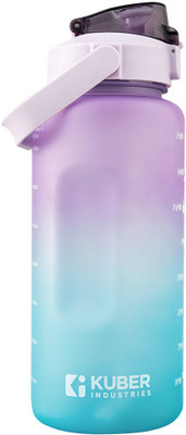 KUBER INDUSTRIES 2000 ml Plastic Bottle(Pack of 1, Blue, Purple)