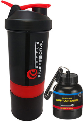 TRUE INDIAN 500 ml Plastic Shaker(Pack of 2, Red)