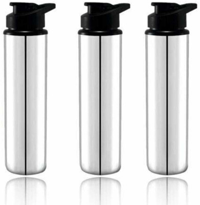 BluNeo 1000 ml Steel Sipper(Pack of 3, Silver)