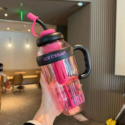 advik mart 1200 ml Plastic Sipper(Pack of 1, Pink)