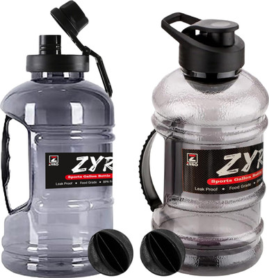 Dassio 1500 ml PET Bottle(Pack of 2, Black)