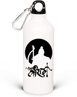 AP creation APC|Ram Mandir 4 | Ayodhya | God | Water Bottle | Glossy finish with lock on cap 750 ml Bottle(Pack of 1, White, Aluminium)