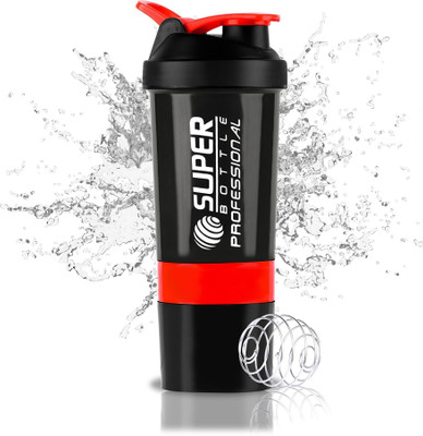 TRUE INDIAN 500 ml Plastic Shaker(Pack of 1, Red)