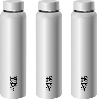 Jaypee Plus 1000 ml Stainless Steel Bottle(Pack of 3, Silver)