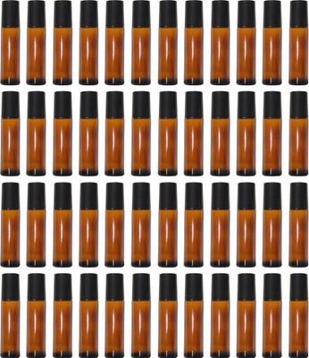 HouseOfCommon 10 ml Glass Bottle(Pack of 48, Brown)