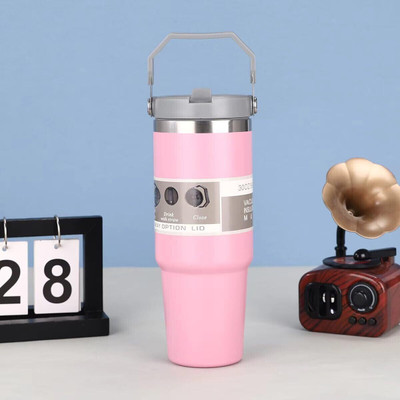 Favria 890 ml Steel Sipper(Pack of 1, Pink)