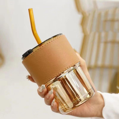 Greenlandstor 450 ml Plastic Sipper(Pack of 1, Light Brown)