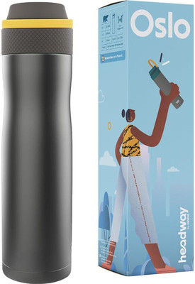 headway 750 ml Steel Bottle(Pack of 1, Grey)