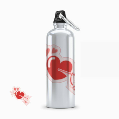 Vmakecustom 600 ml Aluminium Sipper(Pack of 1, White)