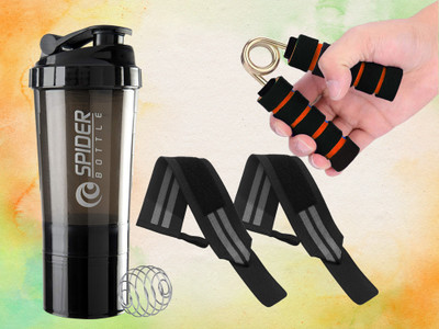 TRUE INDIAN 500 ml Tritan Shaker(Pack of 2, Black)