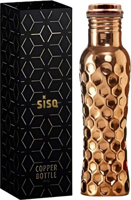 Sisq Pure Tamba Handcrafted Diamond Shape Design 1000 ml Bottle(Pack of 1, Copper, Copper)