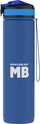 MUSCLEBLAZE 1000 ml Plastic Sipper(Pack of 1, Blue)