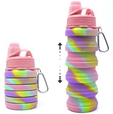 VIBELO 500 ml Silicone Sipper(Pack of 1, Pink)