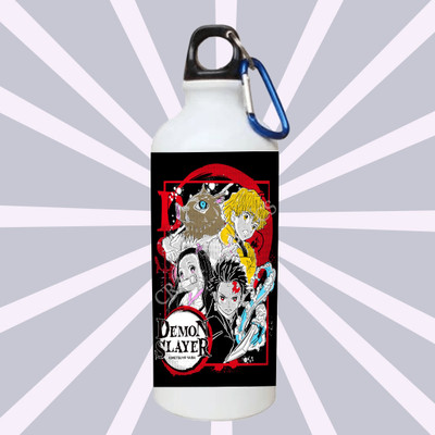 craft maniacs 600 ml Aluminium Sipper(Pack of 1, White, Black)