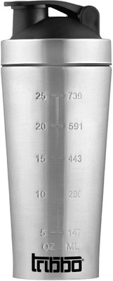 tribbo 750 ml Steel Shaker(Pack of 1, Silver)