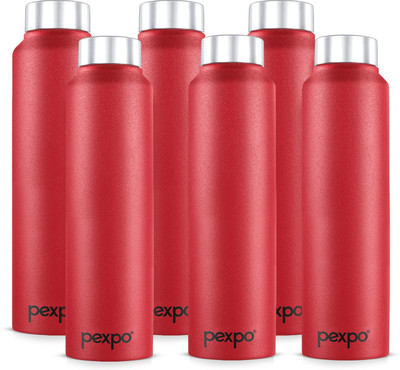 pexpo 950 ml Steel Bottle(Pack of 6, Maroon)