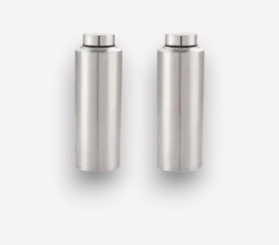 SELLTONS STEEL 500 ml Steel Bottle(Pack of 2, Silver)