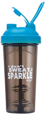 FITKIT FK67.003 Classic 700 ml Shaker(Pack of 1, Grey, Blue, Plastic)