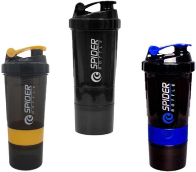 TRUE INDIAN 500 ml Plastic Shaker(Pack of 3, Multicolor)